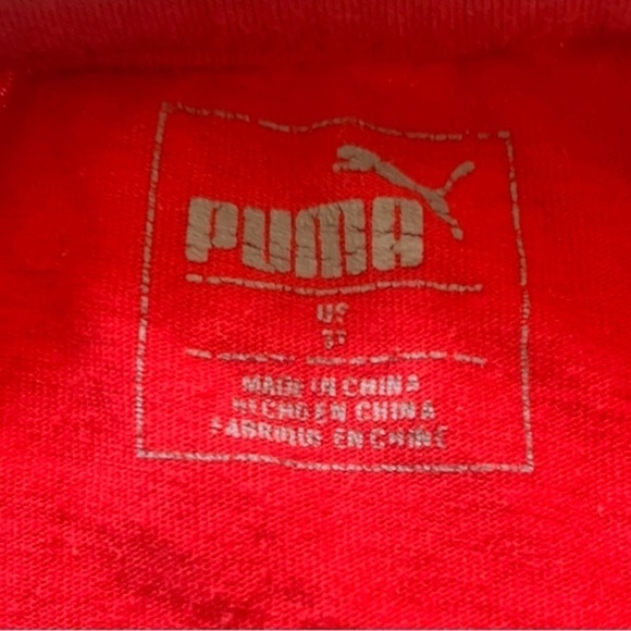 Puma Red Long Sleeve Shirt & Fleece Hooded Jacket - Picture 3 of 4